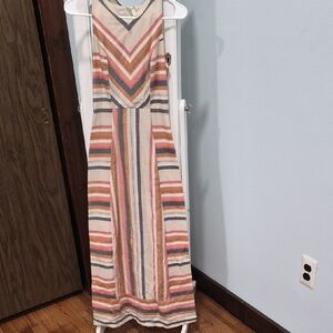 Striped Multicolor Maxi Dress